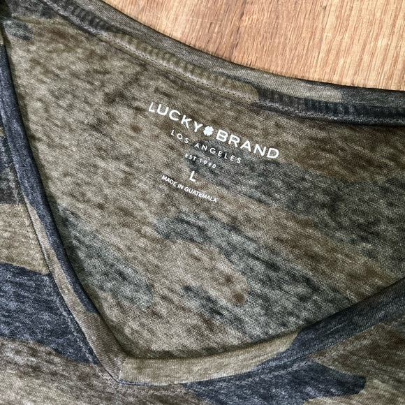 LUCKY BRAND Camo Short Sleeve - Picture 2 of 2